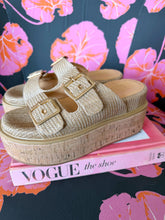 Load image into Gallery viewer, Lucinda Chunky Slide Sandals-Natural Woven