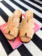 Load image into Gallery viewer, Florence Suede Chunky Block Heels- Brown