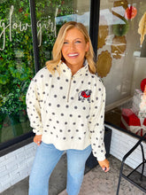 Load image into Gallery viewer, Georgia Bulldogs Polka Dot Quarter Zip Pullover - Stewart Simmons