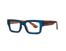 Load image into Gallery viewer, Jonah Transparent Navy Blue Reading Glasses