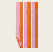 Load image into Gallery viewer, XL Quick Dry Beach Towel - Pink Sicily Stripes