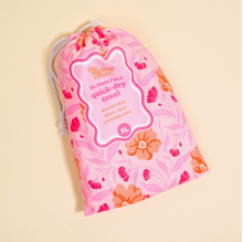 Load image into Gallery viewer, XL Quick Dry Beach Towel - Pink Poppin' Petals