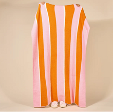 Load image into Gallery viewer, Cozy Luxe Blanket -Pink Sicily Stripes