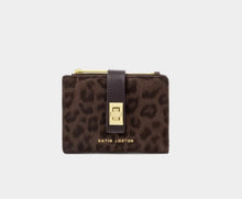 Load image into Gallery viewer, Orin Twist Lock Wallet - Chocolate Leopard