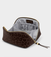 Load image into Gallery viewer, Soho Makeup & Toiletry Bag (Medium)-Chocolate Leopard