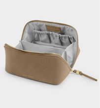 Load image into Gallery viewer, Soho Makeup & Toiletry Bag (Medium)-Suede Taupe