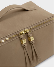 Load image into Gallery viewer, Soho Makeup & Toiletry Bag (Large)- Suede Taupe