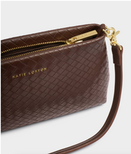 Load image into Gallery viewer, Nova Woven Shoulder Bag- Chocolate