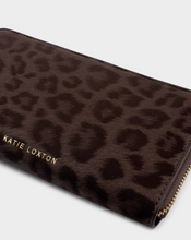 Load image into Gallery viewer, Large Zip Wallet - Chocolate Leopard