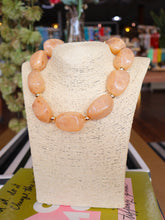 Load image into Gallery viewer, Chunky Nugget Beaded Necklace - Beige
