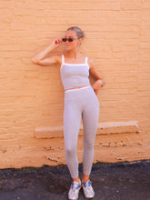 Load image into Gallery viewer, Holland Active Contrast Tank Top-Heather Grey/White
