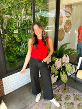 Load image into Gallery viewer, Jana Button Down Sweater Tank - Red
