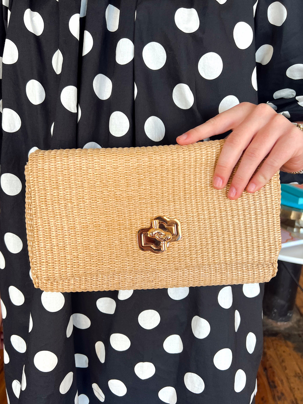 Raffaella Shoulder Bag- Natural