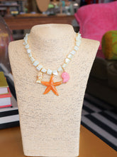 Load image into Gallery viewer, Dainty Shell Beaded Sea Life Charm Necklace
