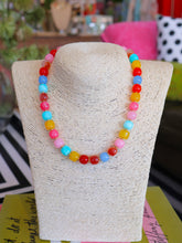 Load image into Gallery viewer, Rondelle Mini Square Beaded Necklace - Multi Color

