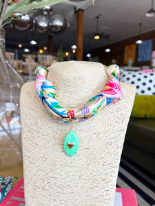 Various Scarf Charm Necklace