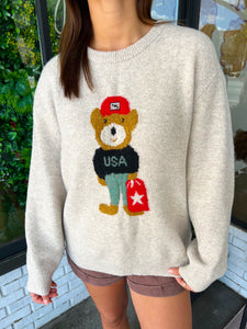 Teddi USA Knit Sweater - Oatmeal