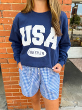 Load image into Gallery viewer, USA Forever Puff Print Sweatshirt : Friday + Saturday
