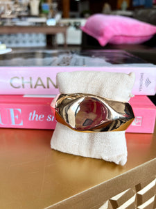 Gold Chunky Angled Bangle
