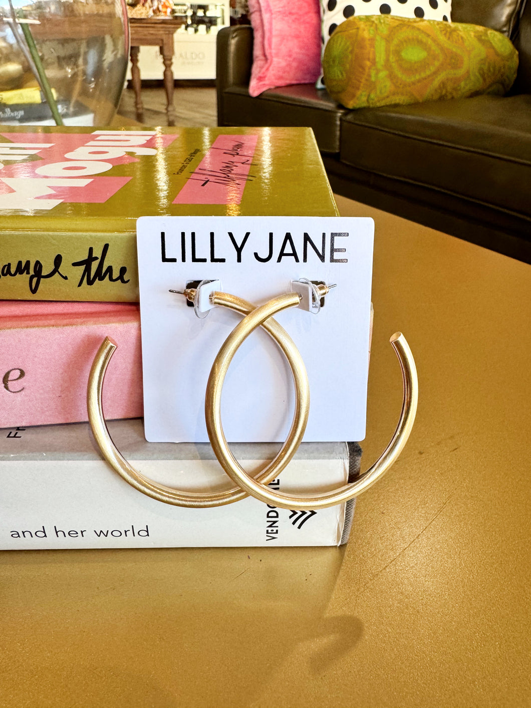 Gold 50mm Thin Hoops