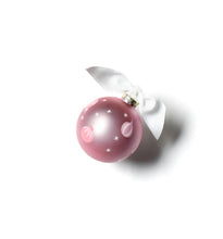 Load image into Gallery viewer, Baby First Christmas Glass Ornament -Pink
