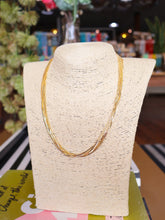 Load image into Gallery viewer, Gold Multi Layered Snake Chain Necklace
