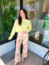 Load image into Gallery viewer, Ashlyn Botanical Straight Leg Pants - Pink Multi
