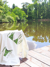 Load image into Gallery viewer, Green Paisley Bikini Oversized Tee- Charlie Southern

