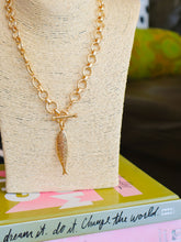 Load image into Gallery viewer, Gold Fish Toggle Necklace
