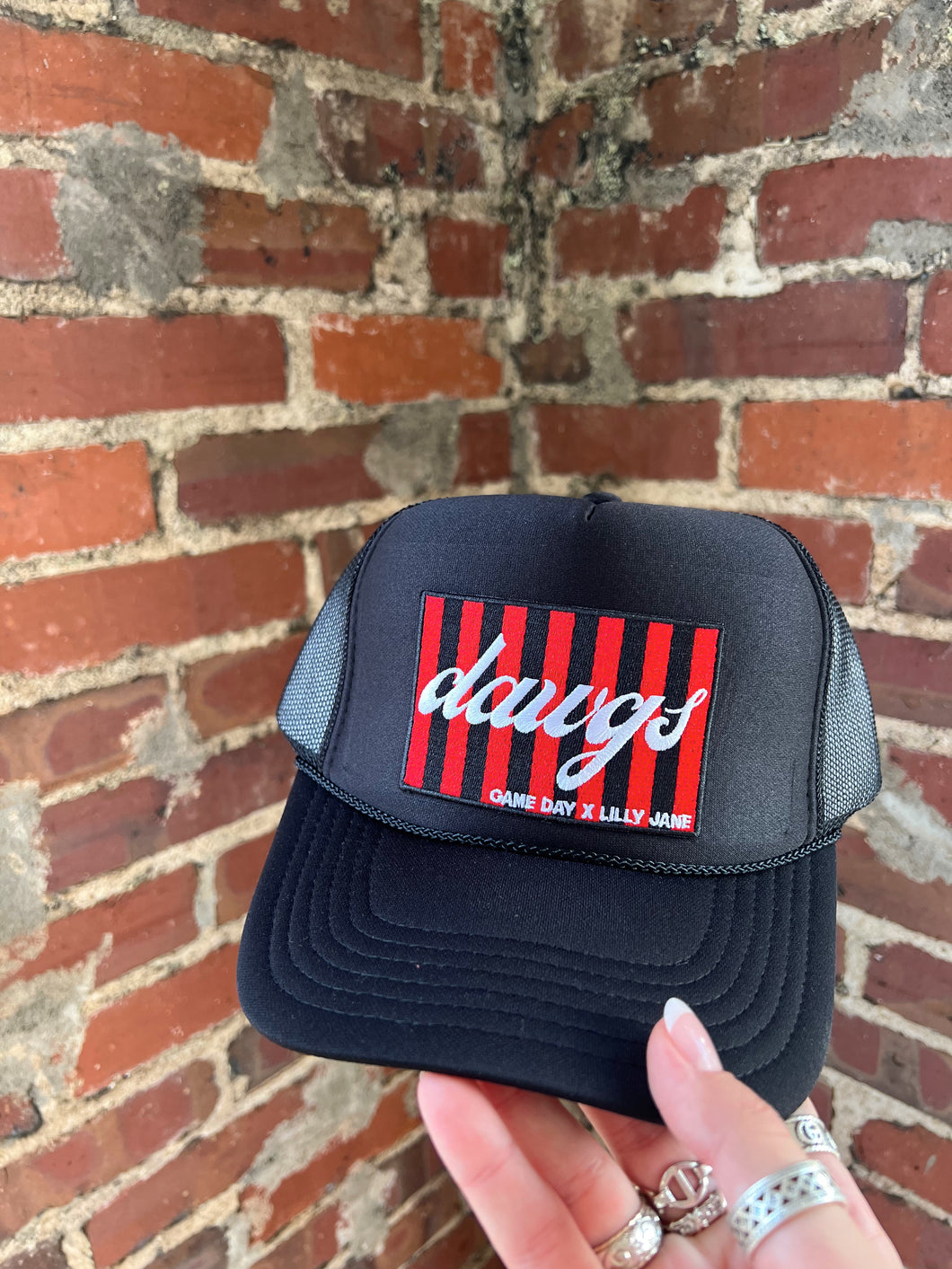 Dawgs Game Day x Lilly Jane Trucker Hat - Black