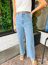 Load image into Gallery viewer, Chaney Horsebit High Waisted Pants- Light Wash
