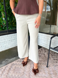 Becca High Waisted Dress Pants - Beige