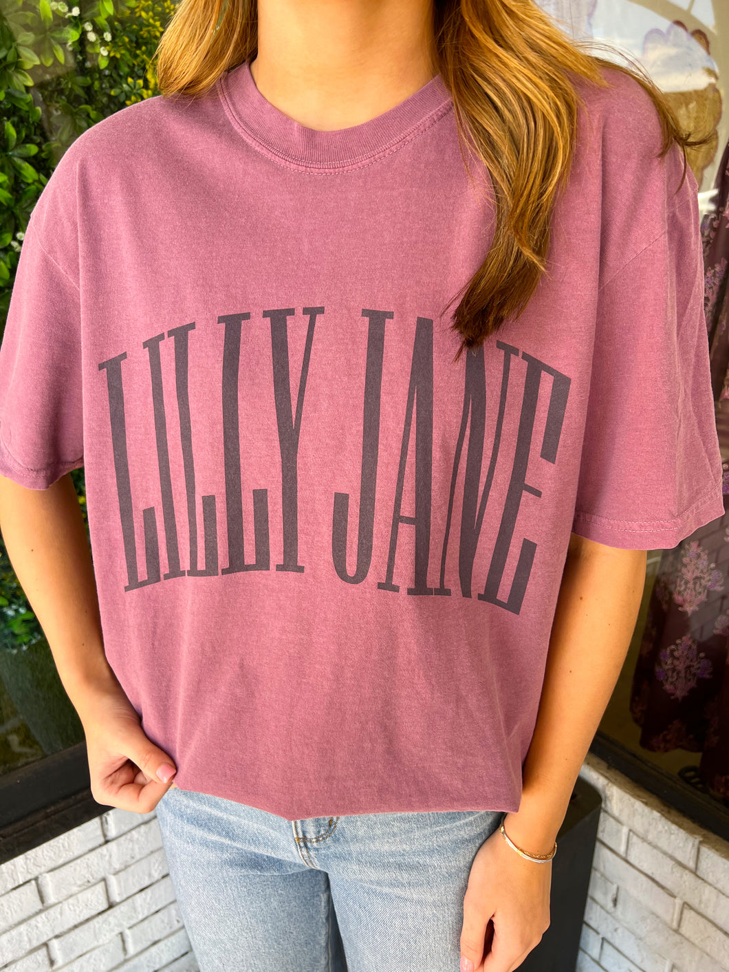 Lilly Jane Monochromatic Graphic - Plum