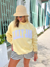 Load image into Gallery viewer, Lilly Jane Embroidered Mockneck Sweatshirt- Butter Yellow
