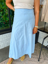Load image into Gallery viewer, Nickie High Waist Midi Skirt - Light Blue
