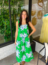 Load image into Gallery viewer, Monroe Botanical Eyelet Embroidered Midi Skirt Set -Green
