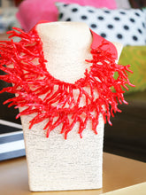 Load image into Gallery viewer, Chunky Coral Reef Necklace - Red
