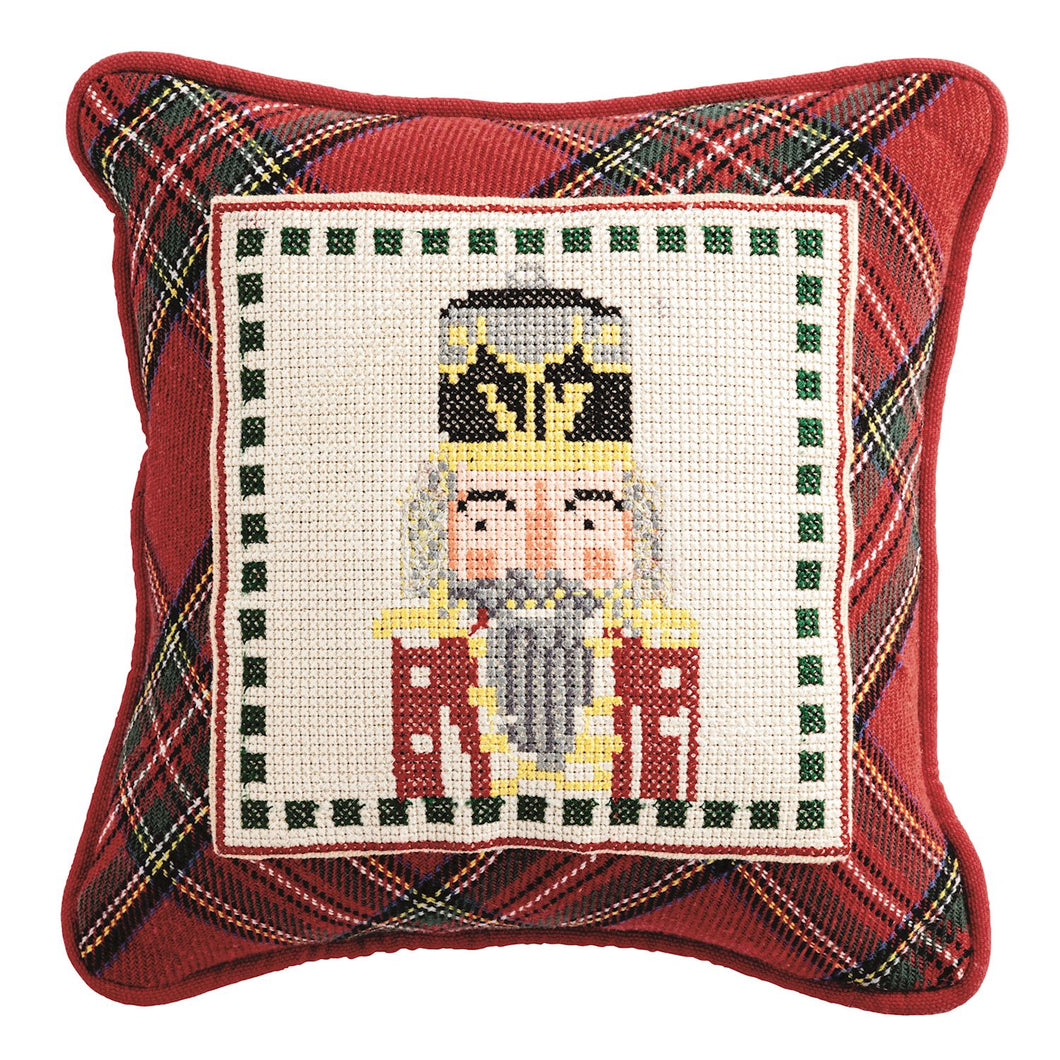 Nutcracker Needlepoint Pillow