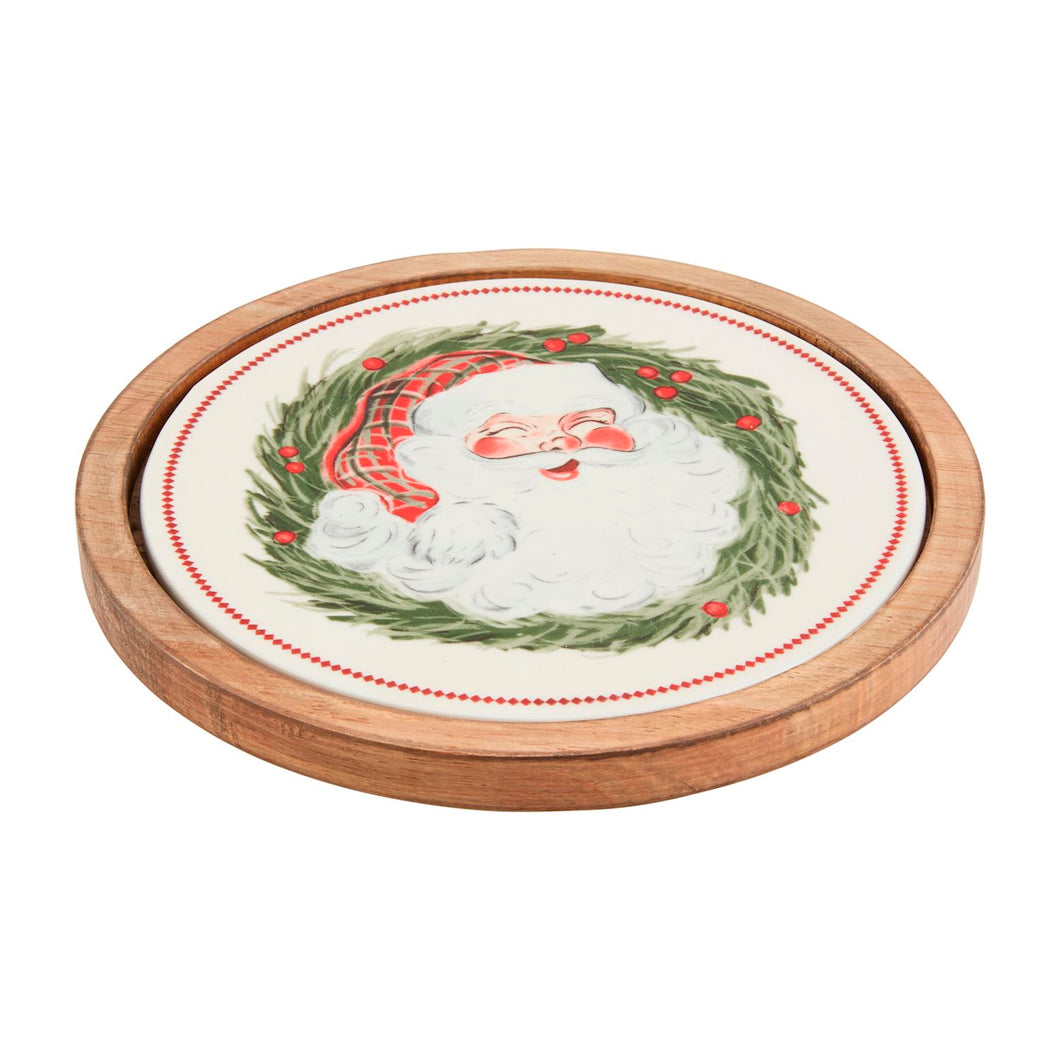 Santa Footed Trivet