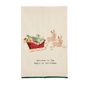 Sleigh Printed Kitchen Towel
