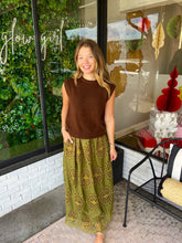 Load image into Gallery viewer, Sofia Eyelet Lace Maxi Skirt - Olive
