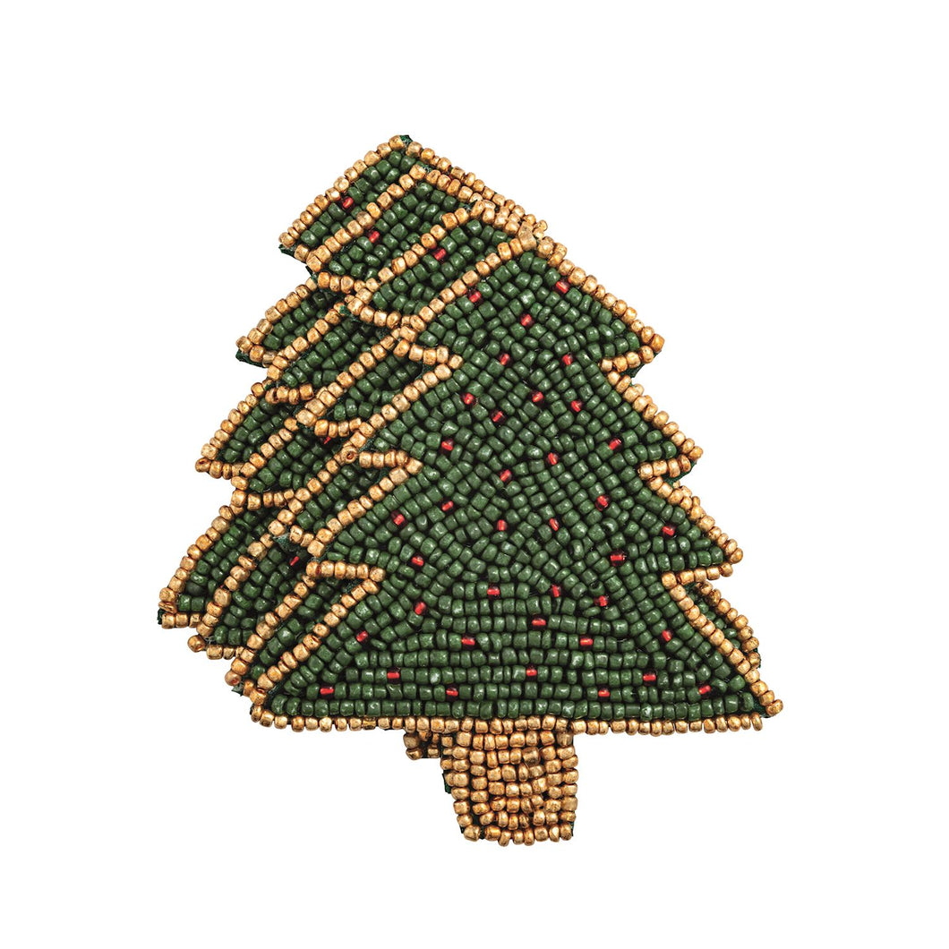 Tree Beaded Coaster Set