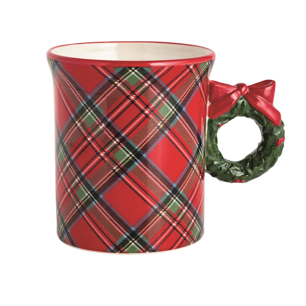 Wreath Tartan Ceramic Mug