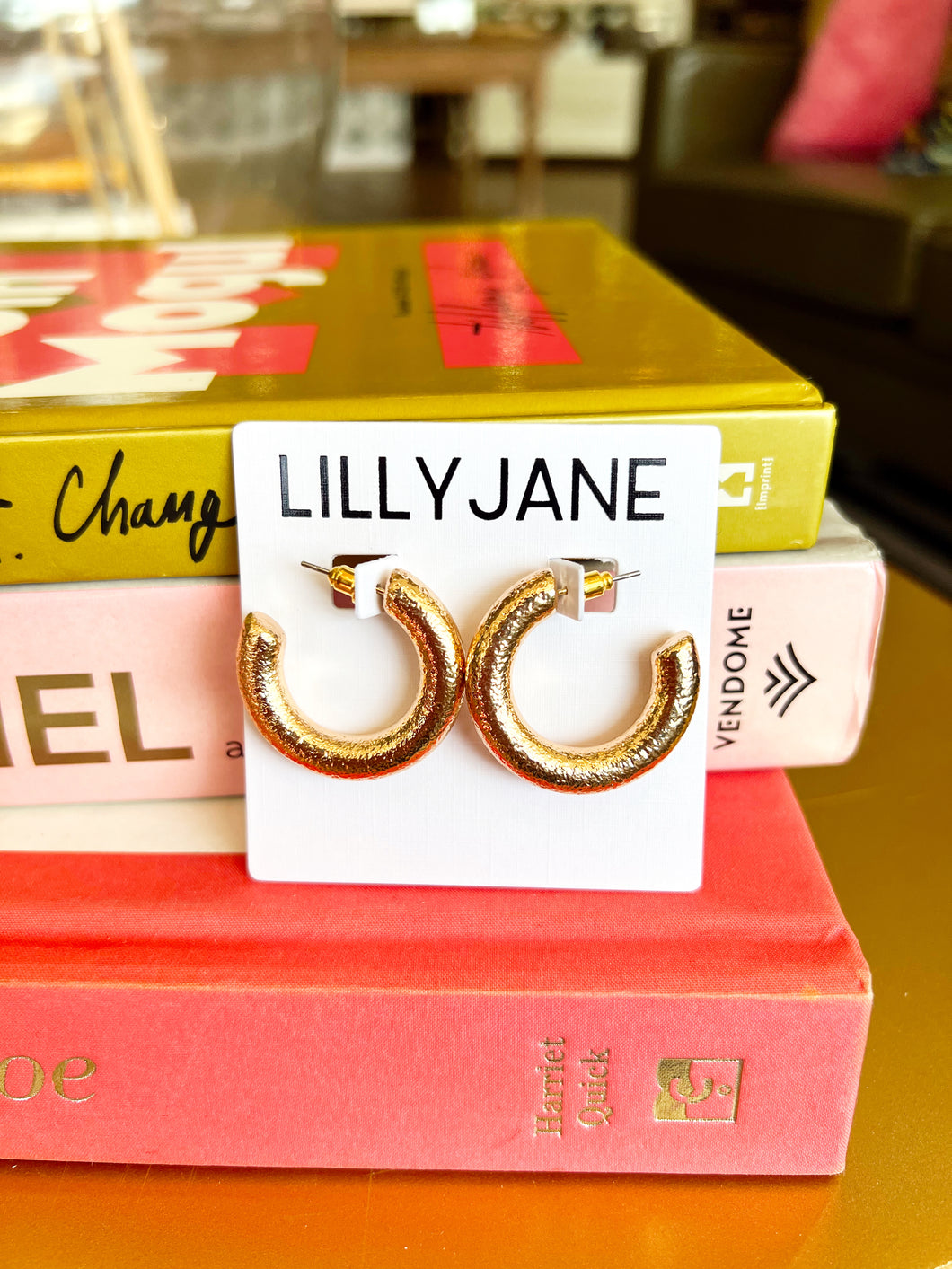30mm Gold Glaze Chunky Hoops