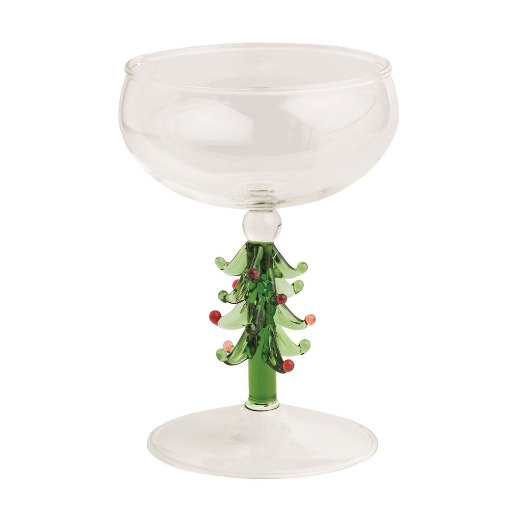 Green Tree Coupe Glass