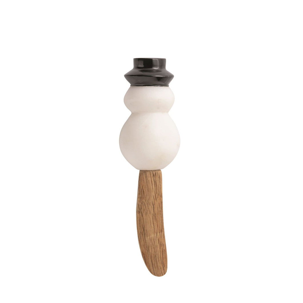 White Snowman Marble Spreader