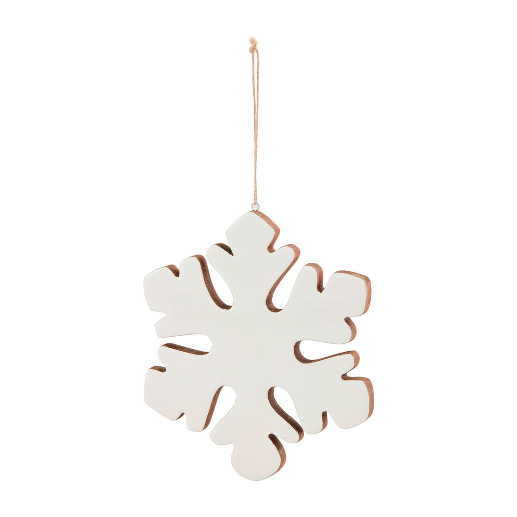 Enamel Snowflake Ornament - Large