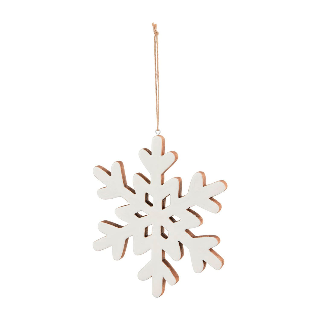 Enamel Snowflake Ornament- Medium