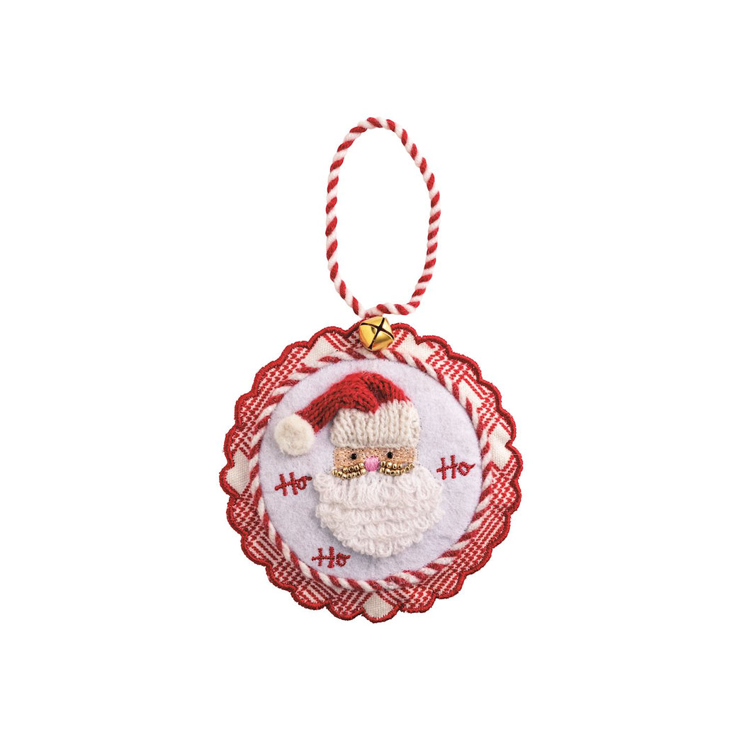 Whimsical Santa Plush Ornament