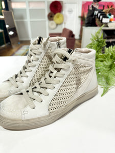 Samantha Woven High Top Sneakers - Bone